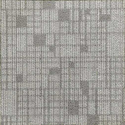Square carpet tile in light grey with a fine grid of small rectangles