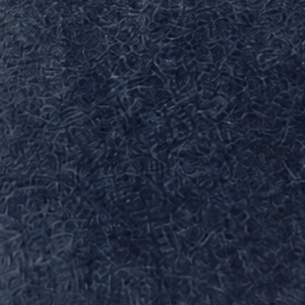 Swatch of deep blue acoustic panel material with a fine fibrous texture